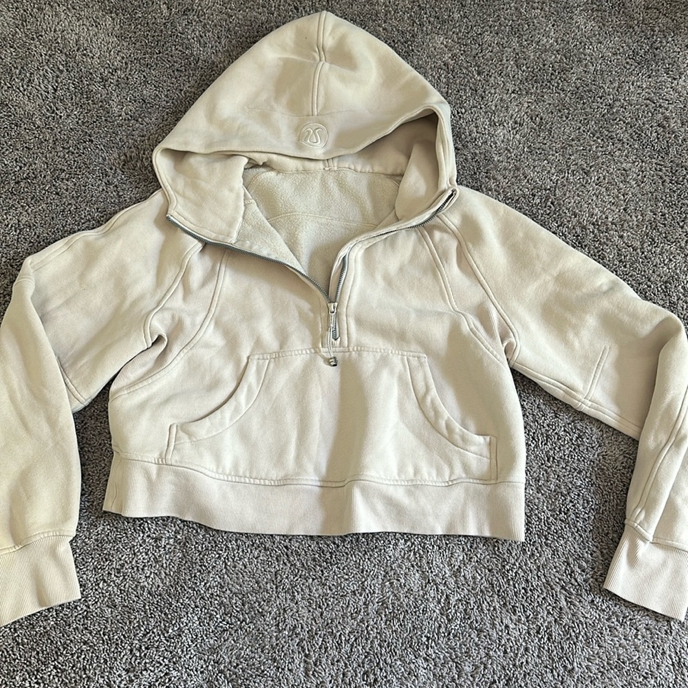 Lululemon scuba quarter zip crop
